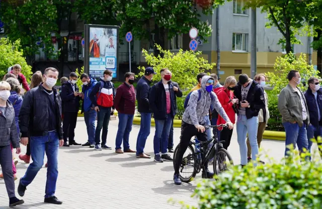Очередь в Минске