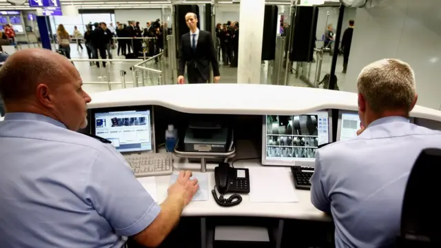 Un control migratorio en Alemania