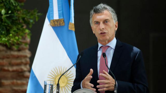 Presidente de Argentina, Mauricio Macri.