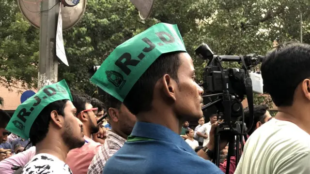 जंतर मंतर पर विरोध प्रदर्शन