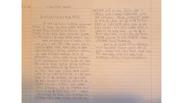 Dominikov sastav iz hrvatskog jezika