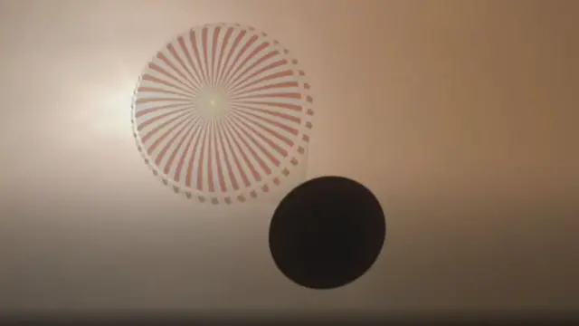 ఇన్‌సైట్‌లో వాడే పారాచూట్