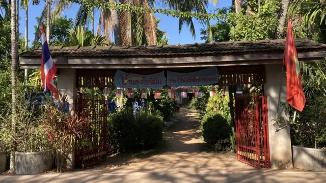 Lối vào nhà bà Võ Thị Hoan, nơi Chủ tịch Hồ Chí Minh từng sinh sống, tại Nakhon Phanom, Thái Lan