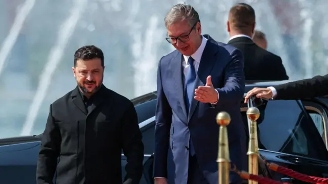 Председници Украјине и Србије у Београду