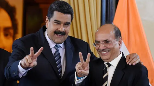 निकोलस मादुरो और नरेंद्र वर्मा