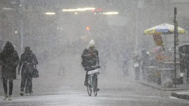 Морозы в США