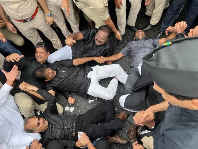 कांग्रेस का प्रदर्शन