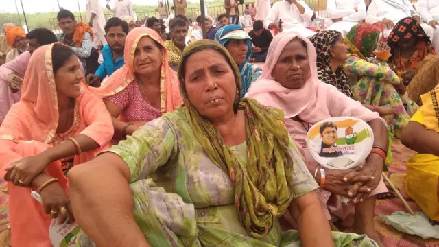 ਹਰਿਆਣਾ ਦੀ ਰੈਲੀ ਵਿੱਚ ਬੈਠੀਆਂ ਔਰਤਾਂ