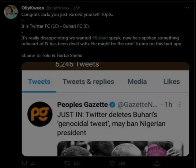 Aworan ojuopo twitter Naijiria kan
