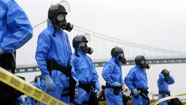 Dirty bomb simulation in US