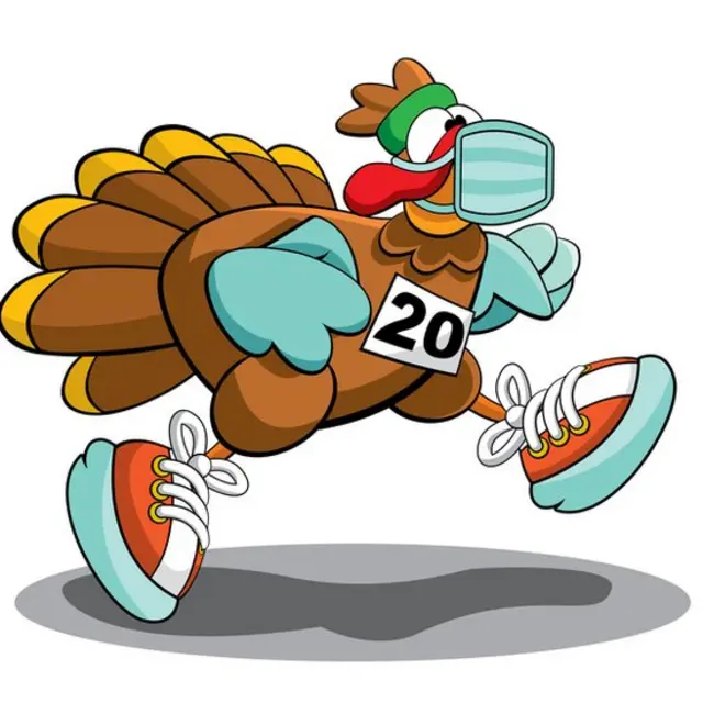 Индейка в кроссовках, рисунок