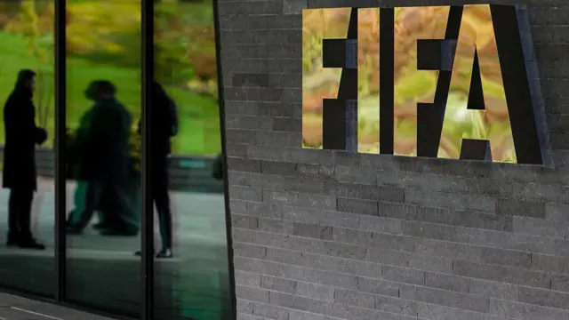 FIFA logo for front of FIFA headquarters for Zurich.