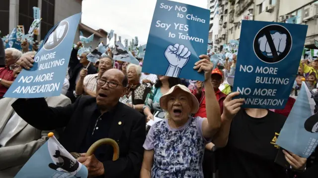 台湾反中示威