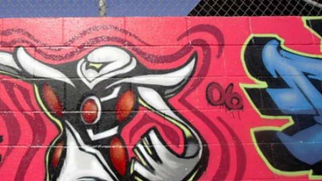 Mural de la banda Bloods