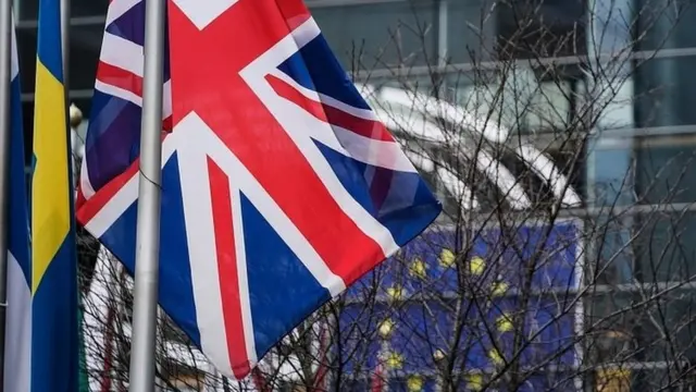 ਯੂਰਪੀਅਨ ਸੰਸਦ ਦੇ ਬਾਹਰ ਬ੍ਰਿਟੇਨ ਦਾ ਝੰਡਾ