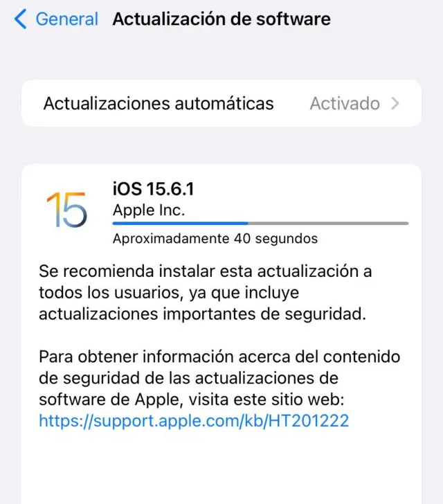 Capturacasa da dona do bet365tela com a atualização lançada pela Apple