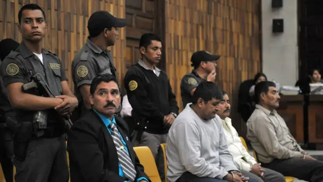 Carlos Antonio Carías López, Daniel Martínez Martínez, Reyes Collin Gualip y Manuel Pop Sun