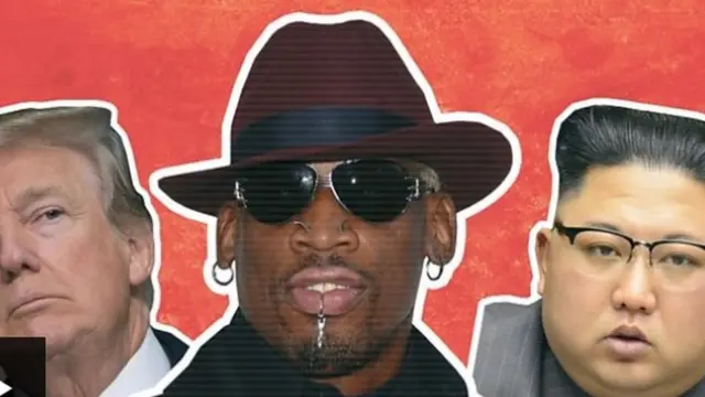 Trump, Kim, Rodman, bóng rổ