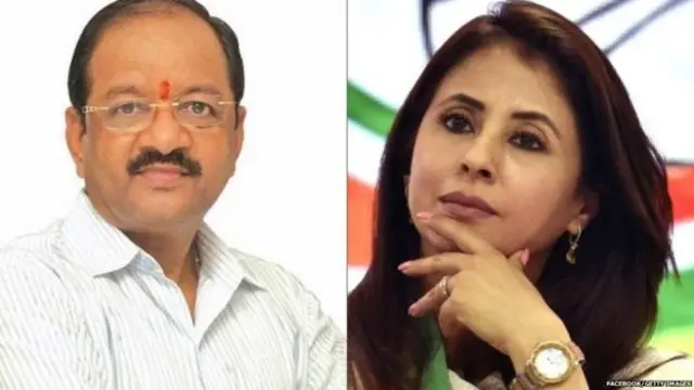 गोपाळ शेट्टी आणि अभिनेत्री उर्मिला मातोंडकर