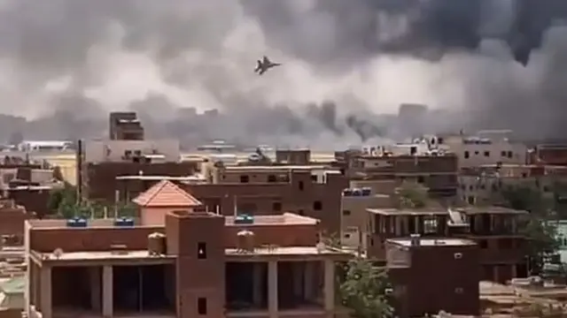 لقطة من سماء الخرطوم يوم السبت