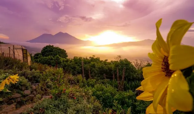Atardecer en el Alto Antigua Guatemala