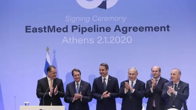 EastMed için 2020'de imza töreni düzenlense de sonrasında bir ilerleme sağlanamadı
