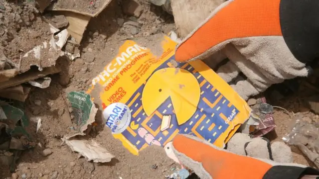 Kartrij Pac-Man yang digali dari gurun di New Mexico