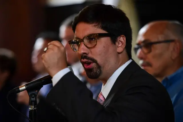 El opositor Freddy Guevara, el vicepresidente de la Asamblea Nacional.