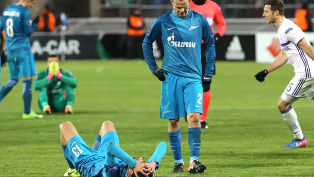 Футболисты "Зенита" ыбыли из Лиги Европы