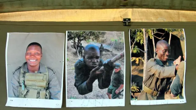 На стенке палатки "Акашинги" - фотографии членов отряда