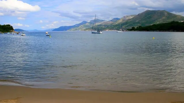 Una playa en Croacia