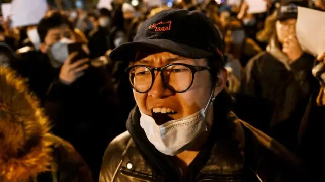 चीन में प्रदर्शन