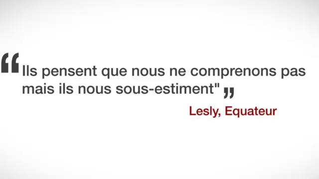 Témoignage de Lesly, originaire de l'Equateur.