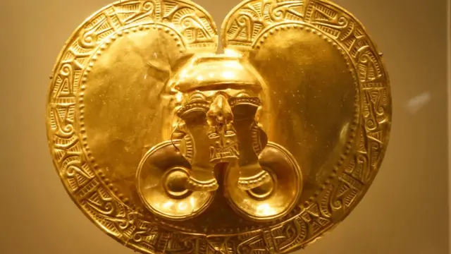 Pieza del Museo del Oro de Bogotá.