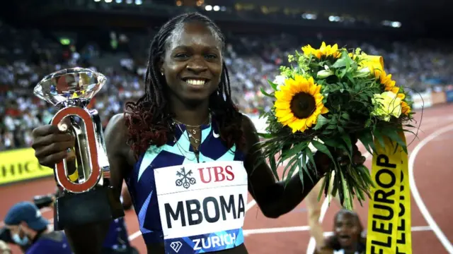 Chrinestine Mboma mw'ihiganwa Diamond League i Zurich mu 2021