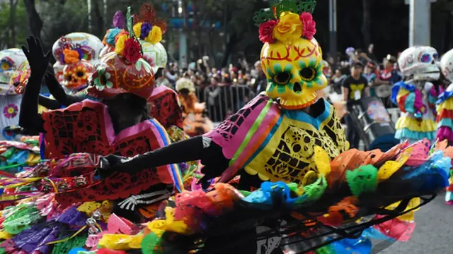 Desfile del Día de Muertos en México.