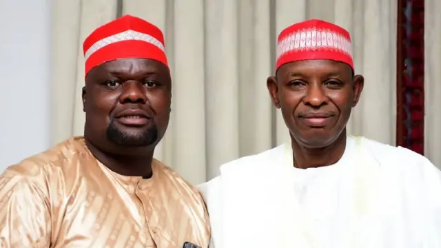 Sanusi Oscar tare da Abba Kabir Yusuf