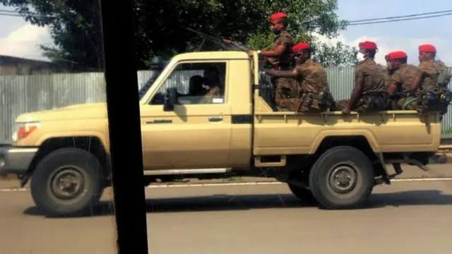 Abasirikare bagabwe mu murwa mukuru Addis-Abeba