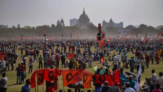 কলকাতায় ২০২১ সালে সিপিআইএমের সমাবেশ