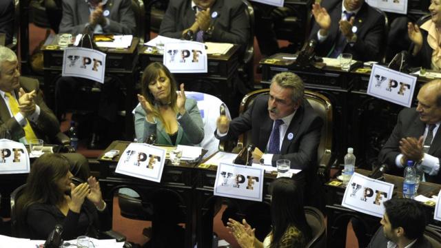 Sesion parlamentaria en Argentina