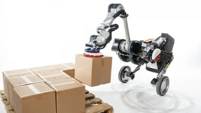 ربات شترمرغی انباردار