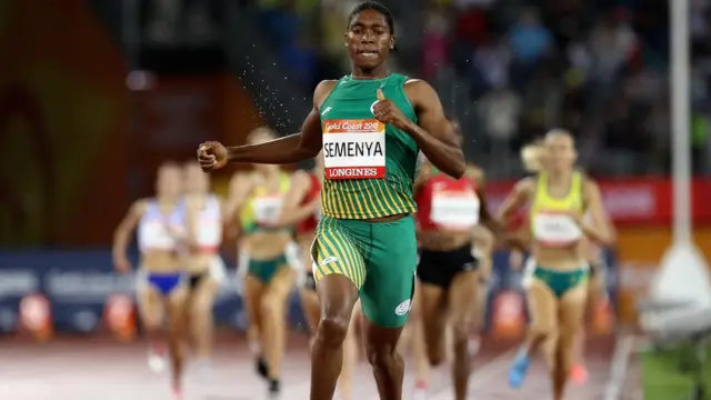 Semenya a remporté sa première médaille aux Jeux du Commonwealth.