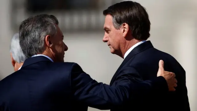 Jair Bolsonaro e Mauricio Macri