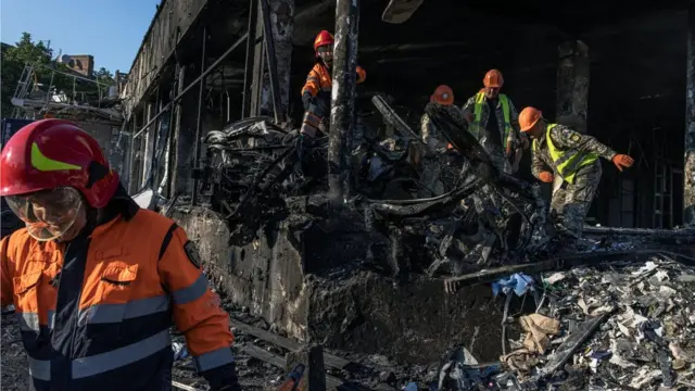 युक्रेनमा क्षेप्यास्त्र प्रहार भएको स्थान