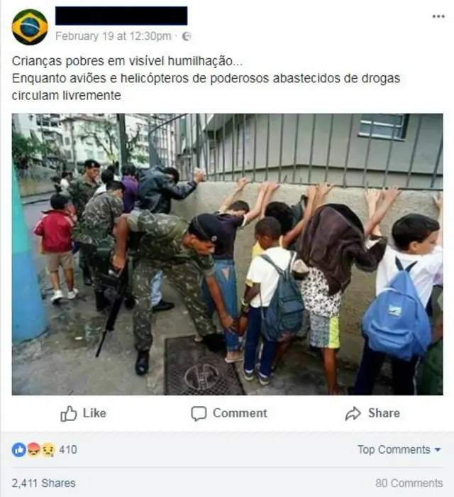 Fake news sobre intervenção federal no RJ