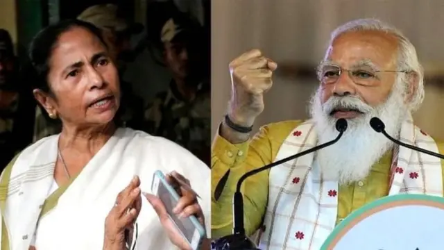 મમતા બેનરજી, મોદી