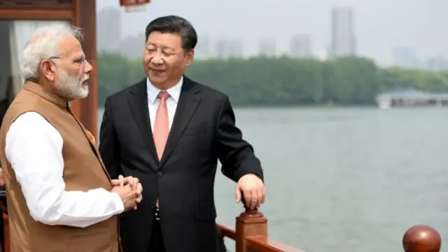 شي جین پینګ او مودي