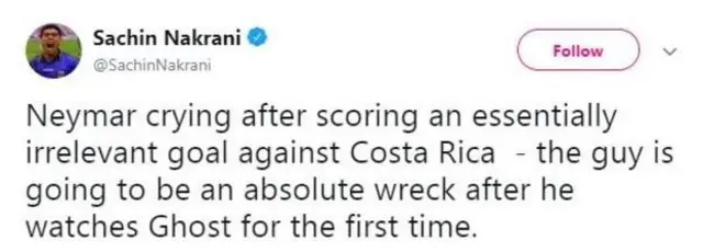 নেইমারের কান্না নিয়ে একটি প্রতিক্রিয়া