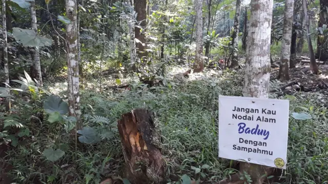 baduy, sampah, plastik