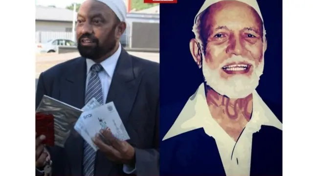 الداعية الإسلامي أحمد ديدات ونجله يوسف